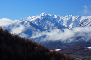 冠雪の芦別岳