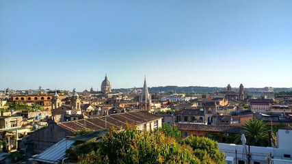 Fototapeta na wymiar Panorama of the historic part of Rome. Italy. Europe