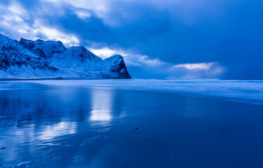 Unstad, Lofoten Archipelago, Nordland county, Norway, Arctic Circle, Europe