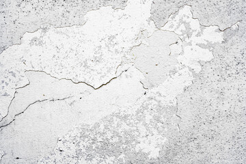 Naklejka premium Texture of a concrete wall with cracks and scratches which can be used as a background