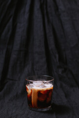 delicious coldbrew iced coffee with coconut milk