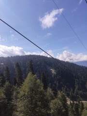 cable car on mountain