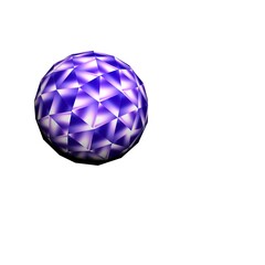 Ball with a pattern generated by computer.3d rendering, 3d illustration