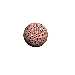 Ball with a pattern generated by computer.3d rendering, 3d illustration