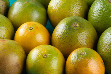 Orange fruit closeup. Fresh fruits. Tropical fruits.