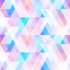 Fototapeta premium Pastel color mosaic. Seamless pattern.