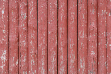 Red Wooden Fence