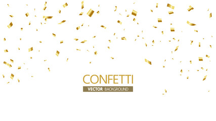 Flying confetti vector illustration backgound