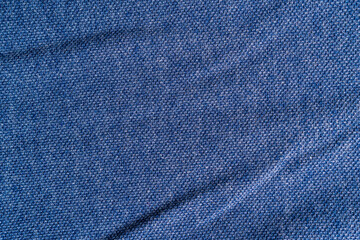 Texture of blue summer t-shirt