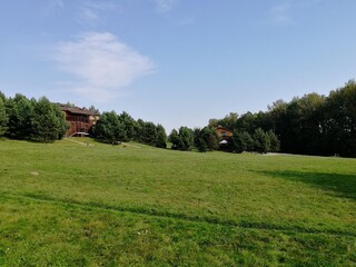 Obraz premium house on the hill