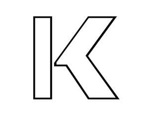 initial letters k and logo designs