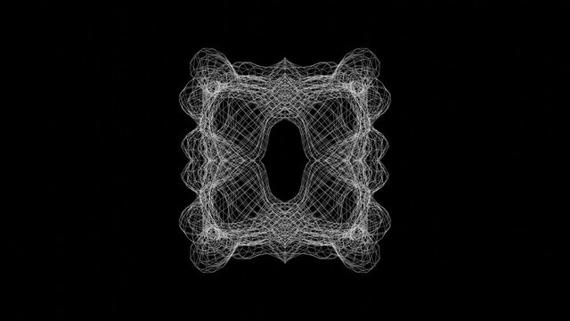 Abstract geometric lace VJ loop	