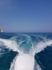 Heckwelle Mittelmeer