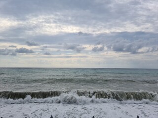 clouds over the sea