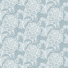 seamless abstract lace floral background