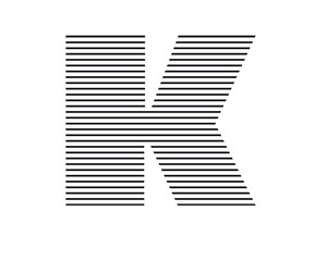 initial letters k and logo designs