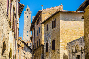Fototapeta na wymiar San Gimignano and its famous towers, Siena, Tuscany, Italy