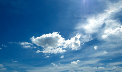 blue sky with cloud beautiful nature