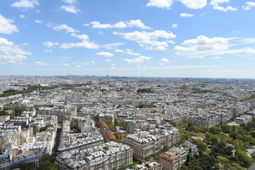 Fototapeta na wymiar cityscape view from the eiffel tower paris france
