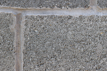 Photo of gray natural concrete old wall texture. Grey washed cement surface. Horizontal.