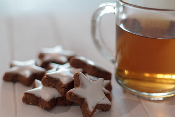 Homemade cookies and tea
