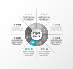 Business infographic template. Diagram. Vector