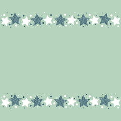 Concept of Christmas background with stars. Vector
