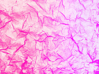 A pink and purple toned rough, creased abstract digital collage texture. Ideal for use as a background image.