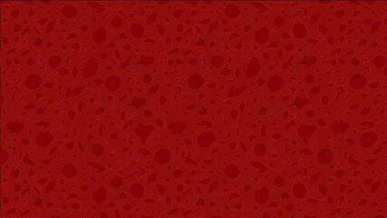 red berry and leafs texture