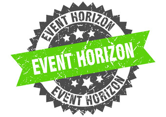 Obraz premium event horizon stamp. grunge round sign with ribbon