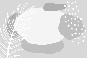 Vector abstract background with copy space. Trendy colors and shapes.