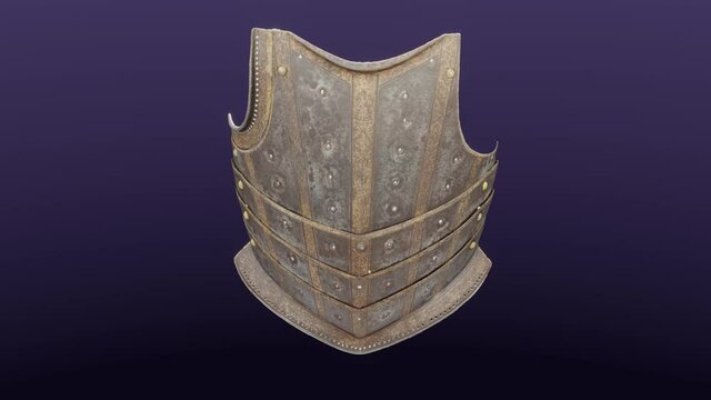 Breastplate from Hussar&rsquo;s Cuirass (c. 1580) Germany, Augsburg or Hungary, cg, camera orbits
