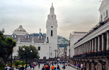 Quito, Ecuador - Catedral Primada de Quito in Plaza Grande