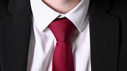Businessman with tie, cravat and suit