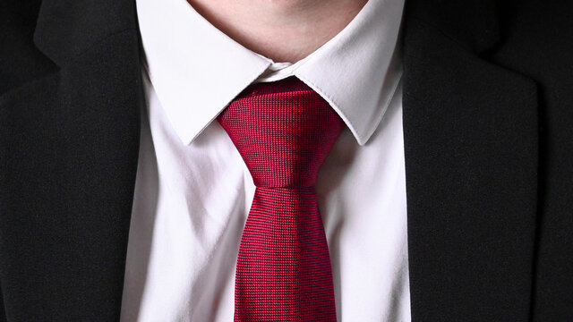 Businessman with tie, cravat and suit