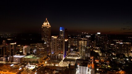 Obraz premium Sunset Atlanta Skyline