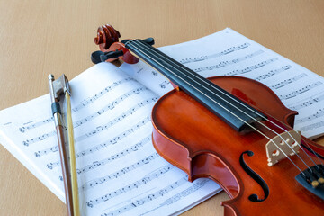violin and sheet