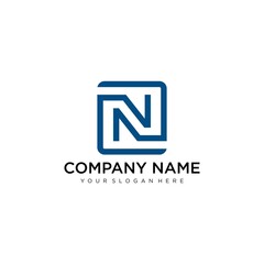 Letter N Icon Vector Logo Template Illustration Design.
