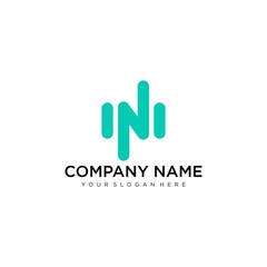 Letter N Icon Vector Logo Template Illustration Design.