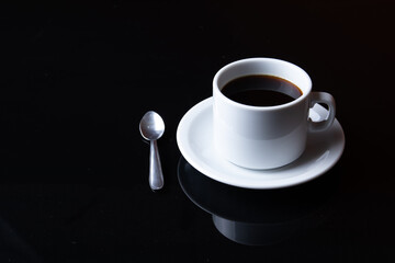 merienda de la tarde café negro