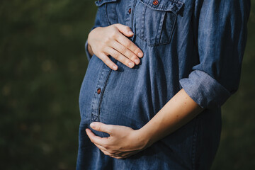 New life. Mother and child relation. Pregnancy