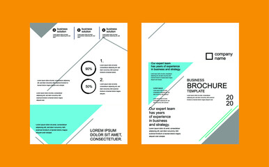 Fototapeta na wymiar Brochure template layout Free Vector. design vector