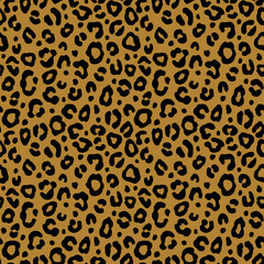 Colorful leopard seamless pattern. Fashion stylish vector texture.
