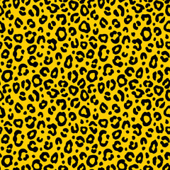 Colorful leopard seamless pattern. Fashion stylish vector texture.