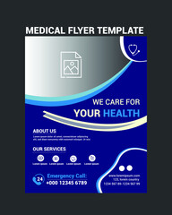 Medical Flyer Template,Medical flyer design,layout,illustration,
vector,healthcare,Print ready,emergency