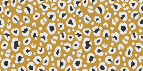 Colorful leopard seamless pattern. Fashion stylish vector texture.