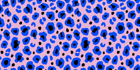 Colorful leopard seamless pattern. Fashion stylish vector texture. © Oleksandra