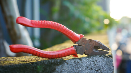 close up of a pair of pliers