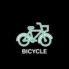 vector Bicycle icon, vector Bicycle illustration - sport symbol