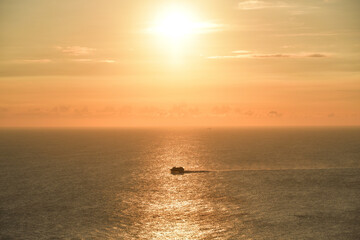 佐多岬から見る夕陽